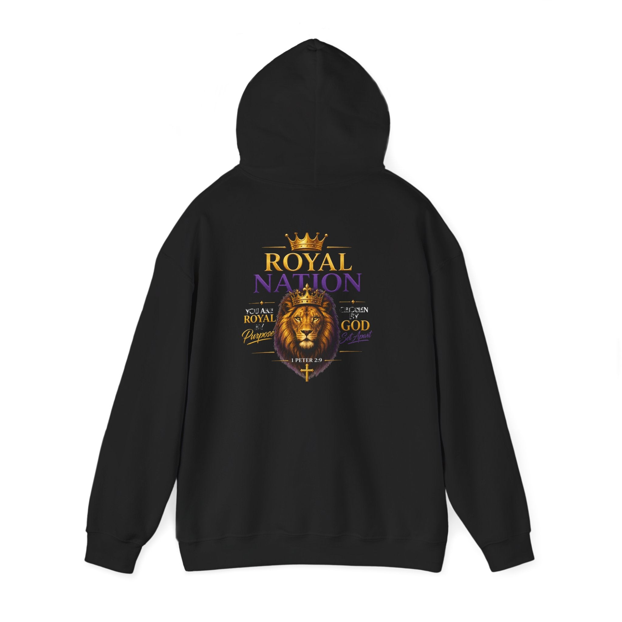 Royal Nation Lion Hoodie — Christian Faith Crowned Apparel